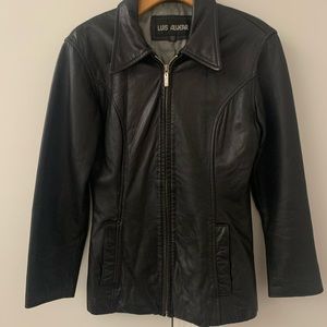 Luis Alvear Black Leather Jacket